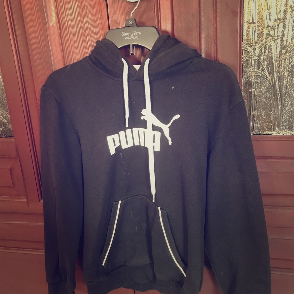 Puma black hoodie sweater M